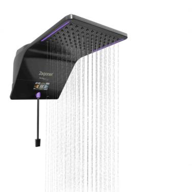 Imagem de Ducha Ducali Premium Digital Black Comando Eletrônico 7500W Instalação de Parede Sistem...