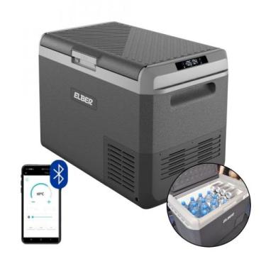 Imagem de Geladeira Portátil D2D 50 Litros Dark 12v 24v App Bluetooth Elber