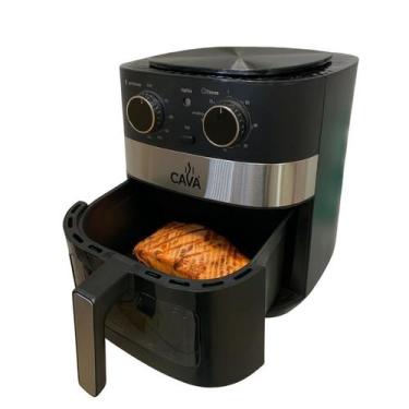 Imagem de Fritadeira Sem Óleo Air Fryer Cava 6L 127V 1750W Potente Cor Preta, 11