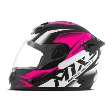 Imagem de Capacete Fechado Para Moto Mixs Mx2 Storm Pro Tork, Rosa Fosco