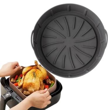 Imagem de Forma Para Airfryer Microondas De Silicone Redonda Quadrada - CLINK
