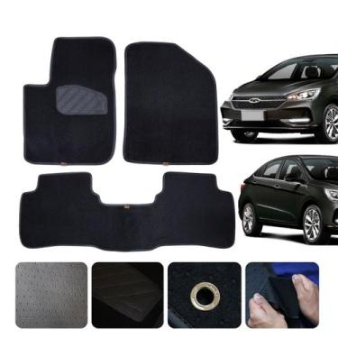 Imagem de Tapete Carpete Automotivo para Caoa Chery Arrizo 5 2019 a 2021 3 pçs P