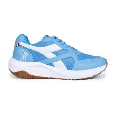 Imagem de Tênis Casual Diadora SForza Azul e Branco Masculino 43 AZUL/BRANCO Diadora-Masculino
