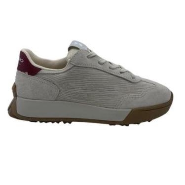 Imagem de Tênis Bottero Sneakers Couro Camurça Bege 371501 Cor:;Tamanho:35;Gênero:Feminino-Feminino