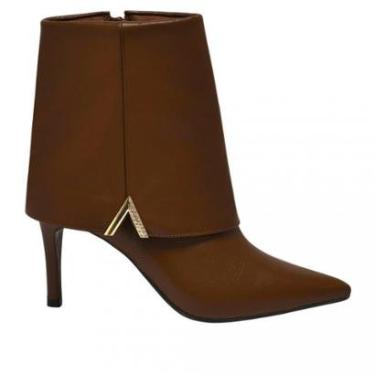 Imagem de Bota Feminina Via Marte Cano Curto Salto Fino 345-005-Feminino