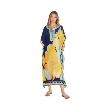 Imagem de Roupas De Praia plus Size Para Mulheres, Vestido Maxi, Saídas De Praia