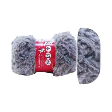 Imagem de Cachecol De Pelúcia Imitação De Pele De Mink, 100g, Fio De Linha Semi 