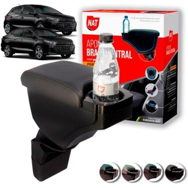 Imagem de Apoio de Braço Hb20 Hb20s Hb20x Ano 2013 Até 2024 C/ Porta Copo - Nat,