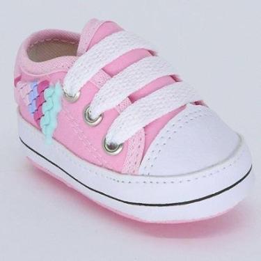 Imagem de Tênis Sapatinho De Bebe  Star Menina Personalizado-Feminino