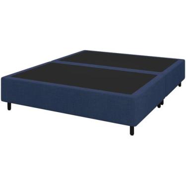 Imagem de Base Cama Box Queen Plumatex Colchões 37x158x198cm Alfa Maxx, Preto e 