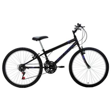 Imagem de Bicicleta Aro 24 Free Action Eden Mtb 18v V-brake Preto Brilho