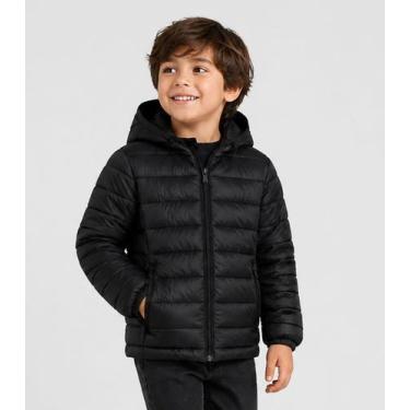 Imagem de Jaqueta Infantil Meninino Com Capuz Sea Surf Preto, 10, Preto