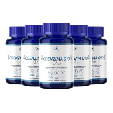 Imagem de Coenzima Q10 Ubiquinol 100mg + Taurina 300 Cáps (5 Frascos)-Unissex