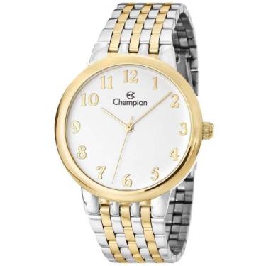 Imagem de Relógio CHAMPION feminino misto dourado prata CH22911B