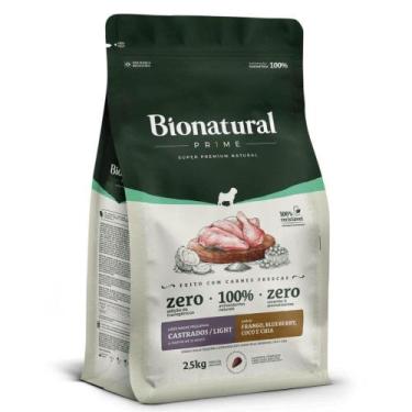 Imagem de Ração Bionatural Prime Cães de Raças Pequenas Castrados ou Light Frang