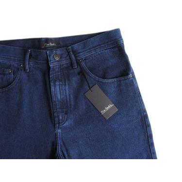 Imagem de Calça Jeans Pierre Cardin Masculina Tradicional Cintura Alta 100% Algo