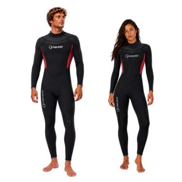 Imagem de Roupa Neoprene 7mm Neoflex Fun Dive - Modelo Unissex Inverno, Preto, V
