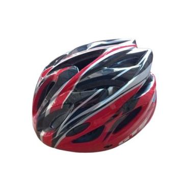 Imagem de Capacete GTS MTB In Mold G Com Led Preto e Vermelho Fosco, Vermelho