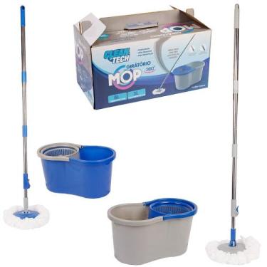 Imagem de Mop giratorio 8l balde 39x21.5x20cm c/cabo 120cm. - Clean Tech