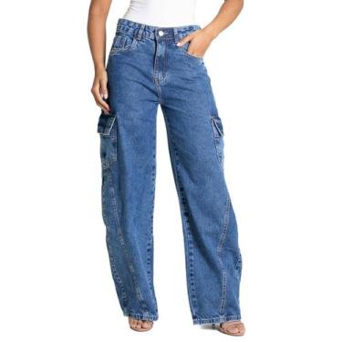 Imagem de Calça Jeans Sawary Balloon - 283231 - Azul 42, Azul, 42