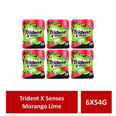 Imagem de Trident X Senses 6X54G Morango Lime