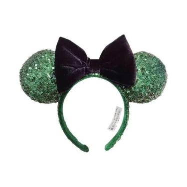 Imagem de Tiara De Orelhas Do Mickey Mouse Da Disney Para Meninas Com Lantejoula