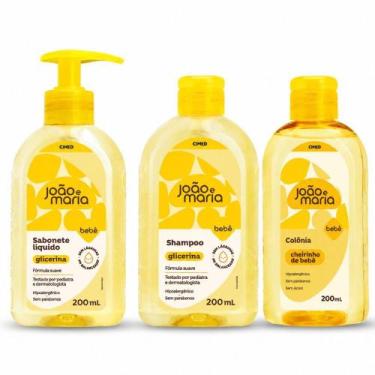Imagem de Kit Cimed João e Maria Baby Glicerina: Sabonete Líquido, Shampoo e Col
