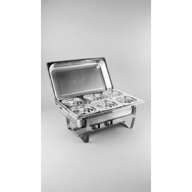 Imagem de Rechaud 9L Inox 6 Cubas Banho Maria - Congratulations Store