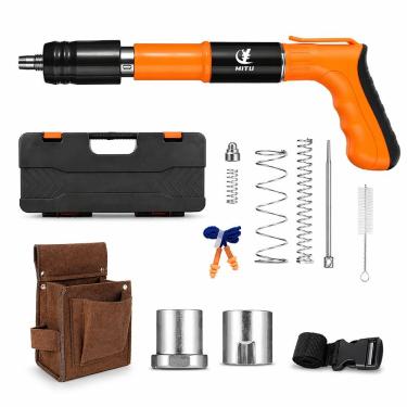 Imagem de Pistola de Pregos Manual com Fixação Rápida em Madeira e Alvenaria Bivolt Tudo em Caixa