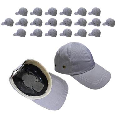Imagem de Bone com Capacete EPI Kit 20 Uni Obra Seguranca Conserto Reparo Constr
