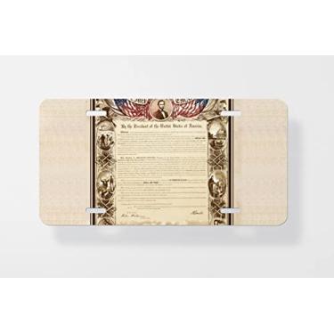 Imagem de Emancipation Proclamation Poster Capa para Placa de Licença - Novidade Capa para Placa de Carro - Moldura para Placa de Licença 15 x 30 cm