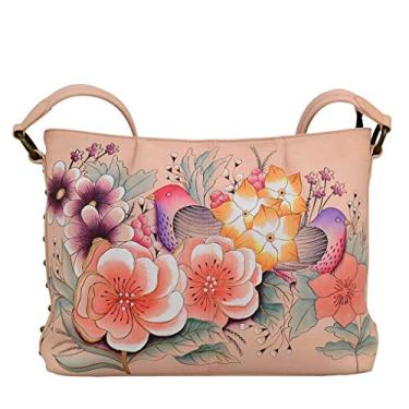 Imagem de Anna by Anuschka Bolsa Hobo | Couro legítimo | Jardim vintage