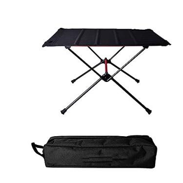 Imagem de Yajun Mesa dobrável portátil para acampamento, móveis ao ar livre, piquenique, liga de alumínio, mesa dobrável ultraleve para cozinha, jardim, festa, preto