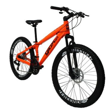 Imagem de Bicicleta Frx Freeride Aro 26 Freio A Disco 21 Velocidades Câmbio Shimano Laranja Neon - Gios