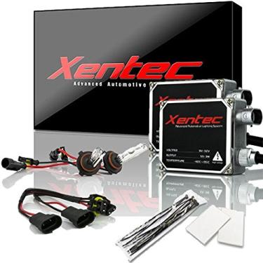 Imagem de XENTEC Balastros de tamanho padrão de 55W x 2 pacotes com 2 x lâmpadas de xenon 9005 6000K (HB3/9055/H12, ultra branca) offroad