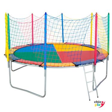 Imagem de Cama Elástica 3,10m ChicoPlay Lona Colorida Nacional