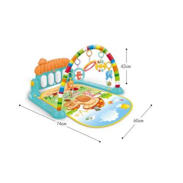 Imagem de Tapete Ginásio Atividade Musical Piano Interativo Bebe Cogumelo Villa Wakaii