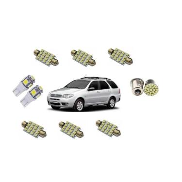 Imagem de Kit Lâmpadas Led Fiat Palio Weekend Super Branca