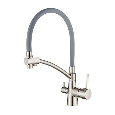 Imagem de Torneira de cozinha filtro de água torneiras de cozinha de bico duplo filtro torneira misturador de purificação de água torneiras, L4855A,9, China