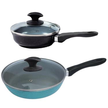 Imagem de Jogo Frigideiras Antiaderente Cerâmica Javali 16 e 24cm N11