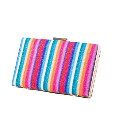 Imagem de Bolsa de mão para festas à noite, bolsa de mão feminina, bolsa de ombro único, bolsa mensageiro, Multicolorido., M