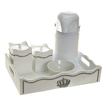 Imagem de Kit Higiene Com Capa Fantasia Strass E Corôa Quarto Bebê