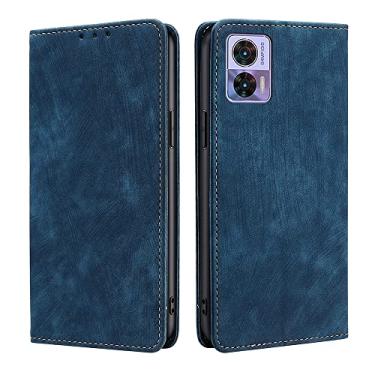Imagem de For Motorola Edge 30 Neo RFID Anti-theft Brush Magnetic Leather Phone Case