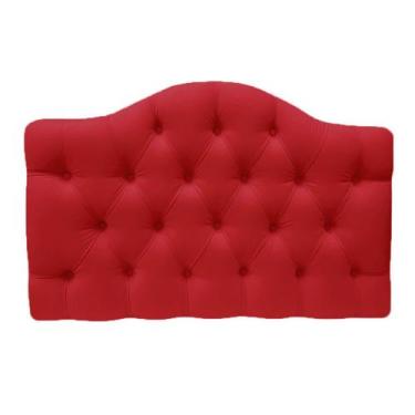 Imagem de Cabeceira Painel P/ Cama Casal Queen 160cm Prince Suede Vermelho - Dl