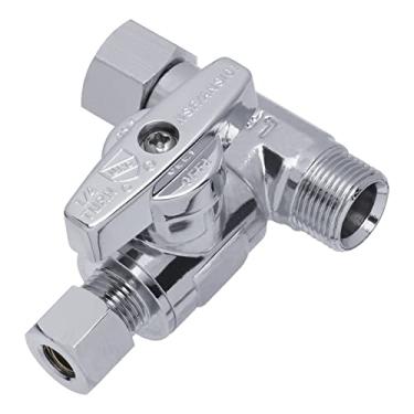 Imagem de Yeleah Sistemas de Água Alimentação Adaptador Válvula de Parada 3/8" x 3/8" x 1/4" Divisor de linha de água 1/4" Divisor de linha de água Geladeira Máquina de gelo Kit de linha de água para filtros de água RO Geladeira Máquina de gelo