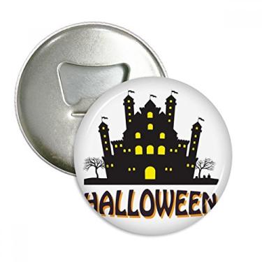 Imagem de Emblema multifuncional com ímã de geladeira para Halloween The Brightly Lit Castle