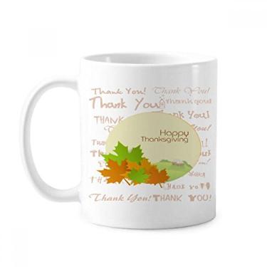 Imagem de Caneca com estampa de desenho animado Happy Thanksgiving Day cerâmica xícara de café porcelana louça