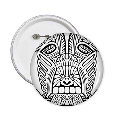 Imagem de Linha de totem abstrata indiana para desenho de mastro de rosto, alfinetes de distintivo, acessório para decoração, 5