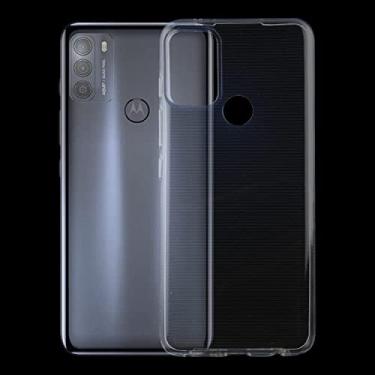 Imagem de capa de proteção contra queda de celular Para Motorola Moto G50 0,75mm Ultra-Fi-Filin Transparent TPU Soft Protective Case