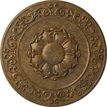 Imagem de Medalhão de teto Ekena Millwork CM27SYACS Sydney, cobre antigo, 27 3/4"OD x 2"P (Fits Canopies up to 5 3/4"), Hand-Painted Rubbed Bronze